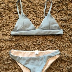 NWT FINAL PRICE Periwinkle triangle swimsuit